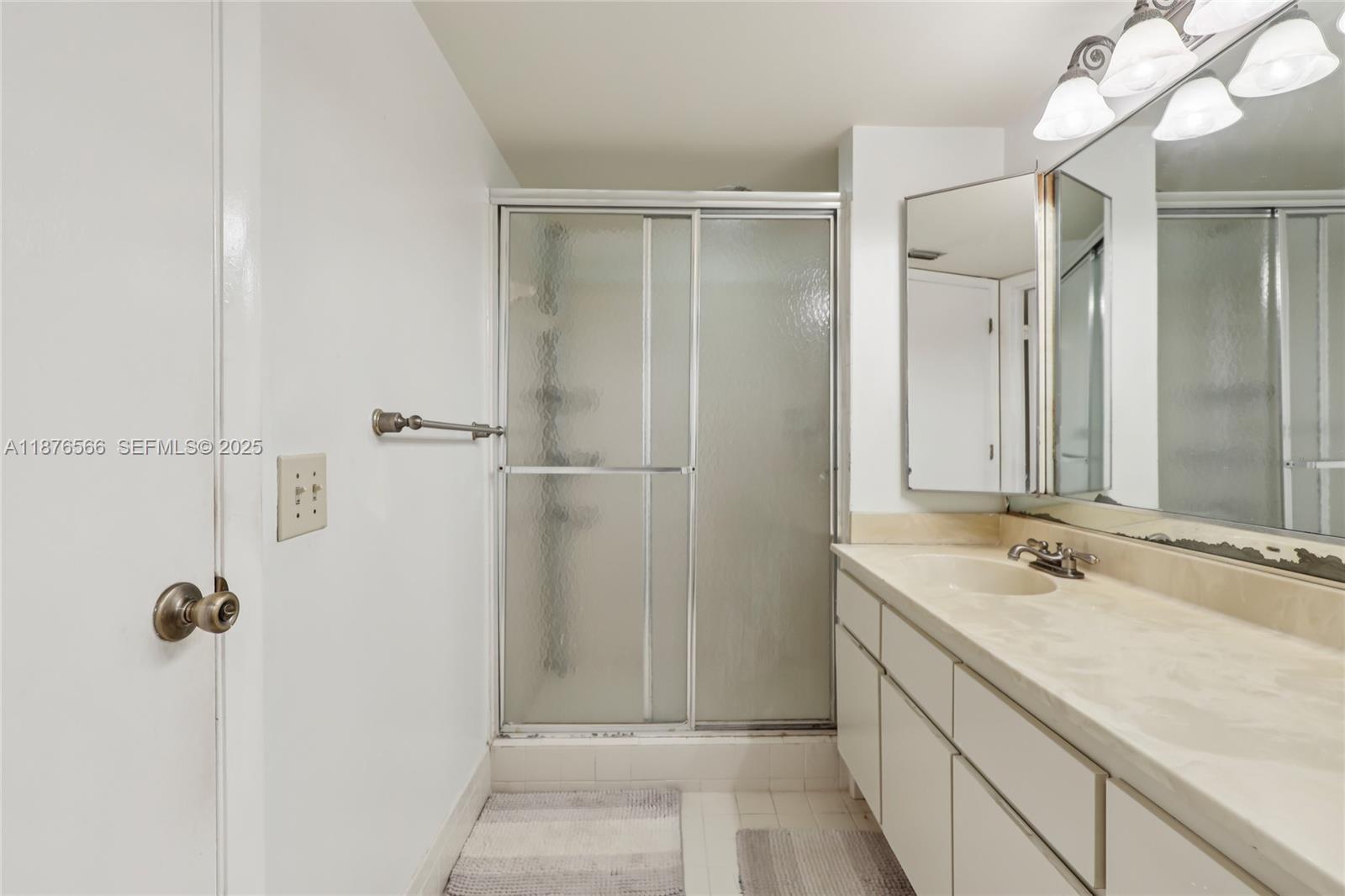 751 Southwest 120th Way Davie, FL 33325 - Photo 34 of 43 a bathroom with a shower sink and mirror