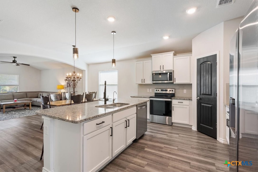 5945 Galveston Road Belton, TX 76513 - Photo 3 of 29 With this open concept and large island, this is a entertainers dream.