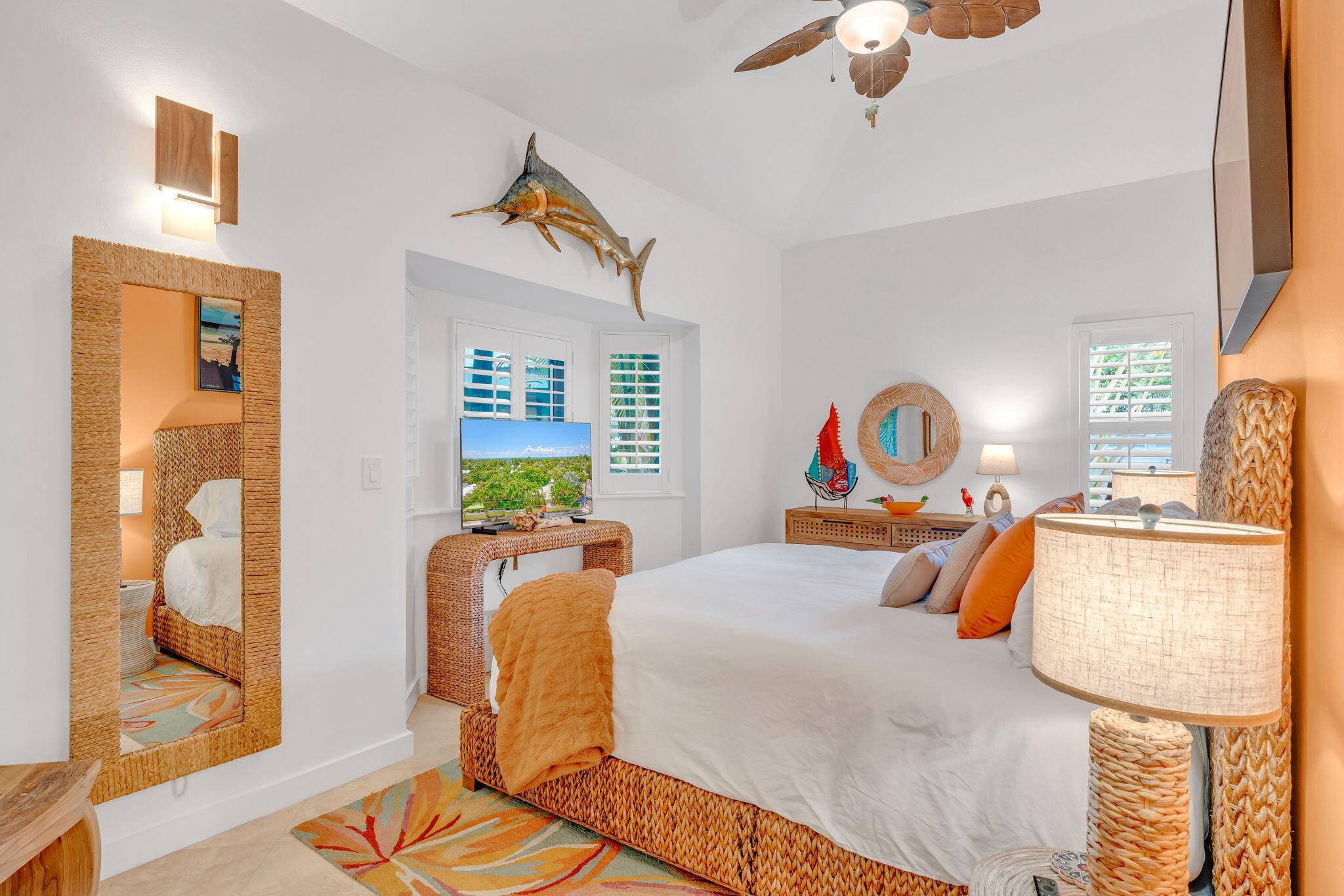 1501 White Street Key West, FL 33040 - Photo 11 of 49 a bedroom with natural light and wooden floor