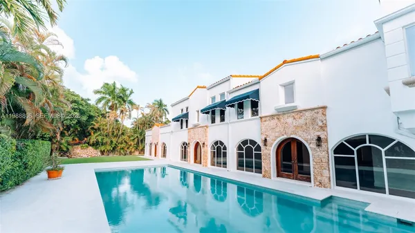 a view of a backyard with a garden