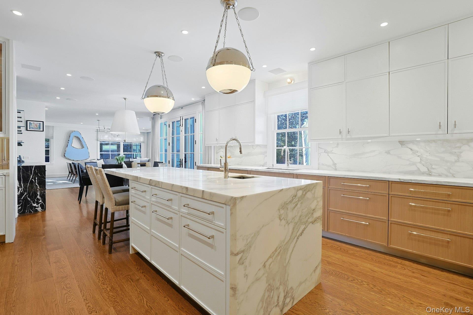 19 Overlook Road Scarsdale, NY 10583 - Photo 18 of 50 a spacious bathroom with a granite countertop sink a mirror and a vanity