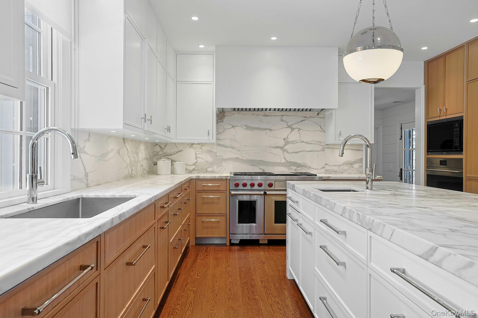 19 Overlook Road Scarsdale, NY 10583 - Photo 19 of 50 a kitchen with granite countertop a sink stove and refrigerator