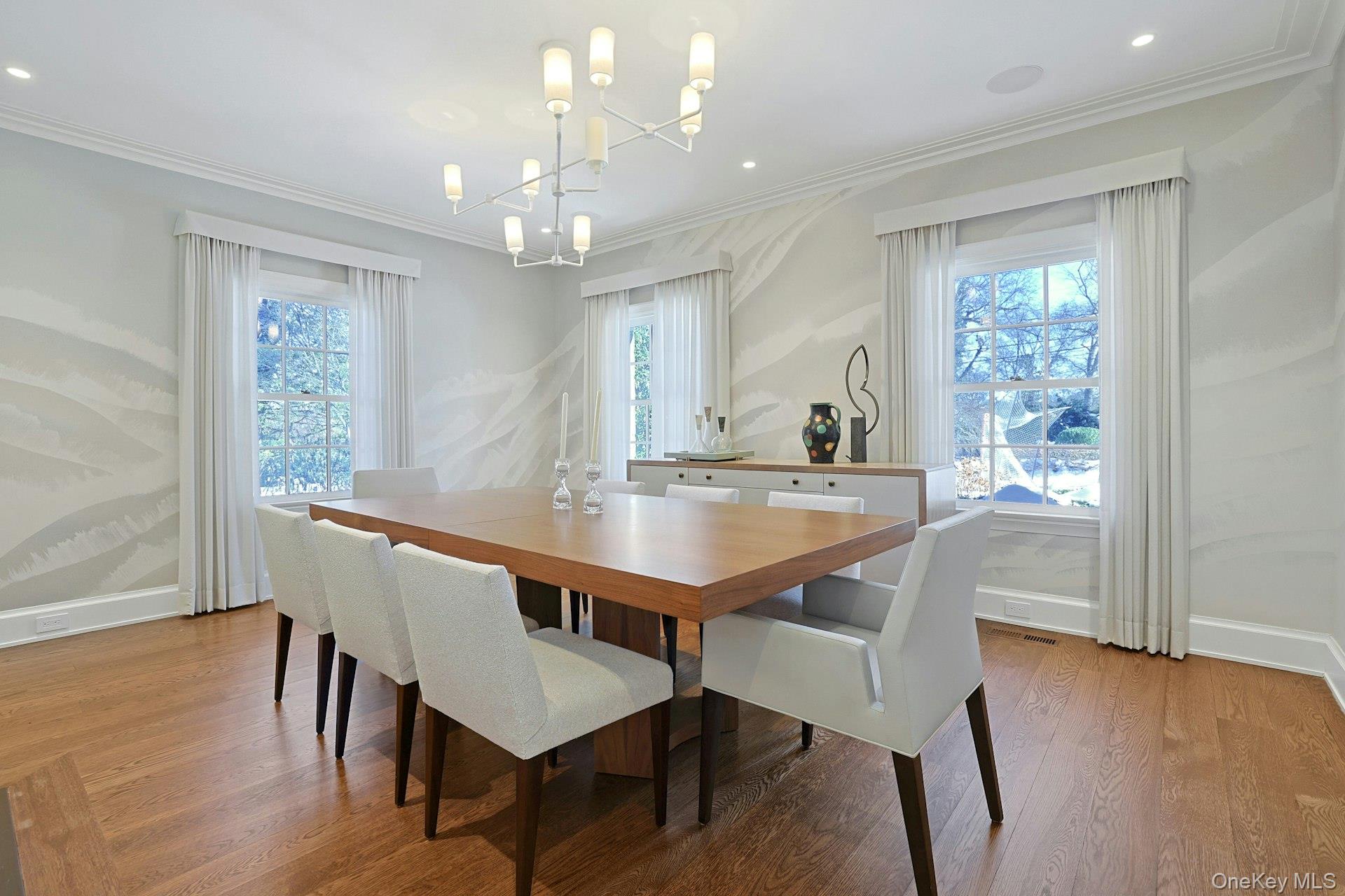 19 Overlook Road Scarsdale, NY 10583 - Photo 9 of 50 a view of a dining room with furniture window and wooden floor