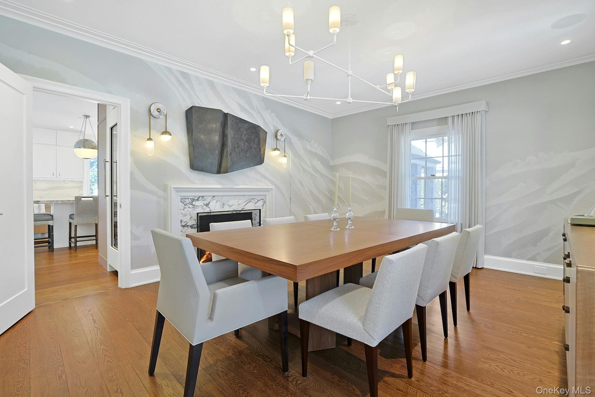 19 Overlook Road Scarsdale, NY 10583 - Photo 10 of 50 a dining room with furniture and wooden floor