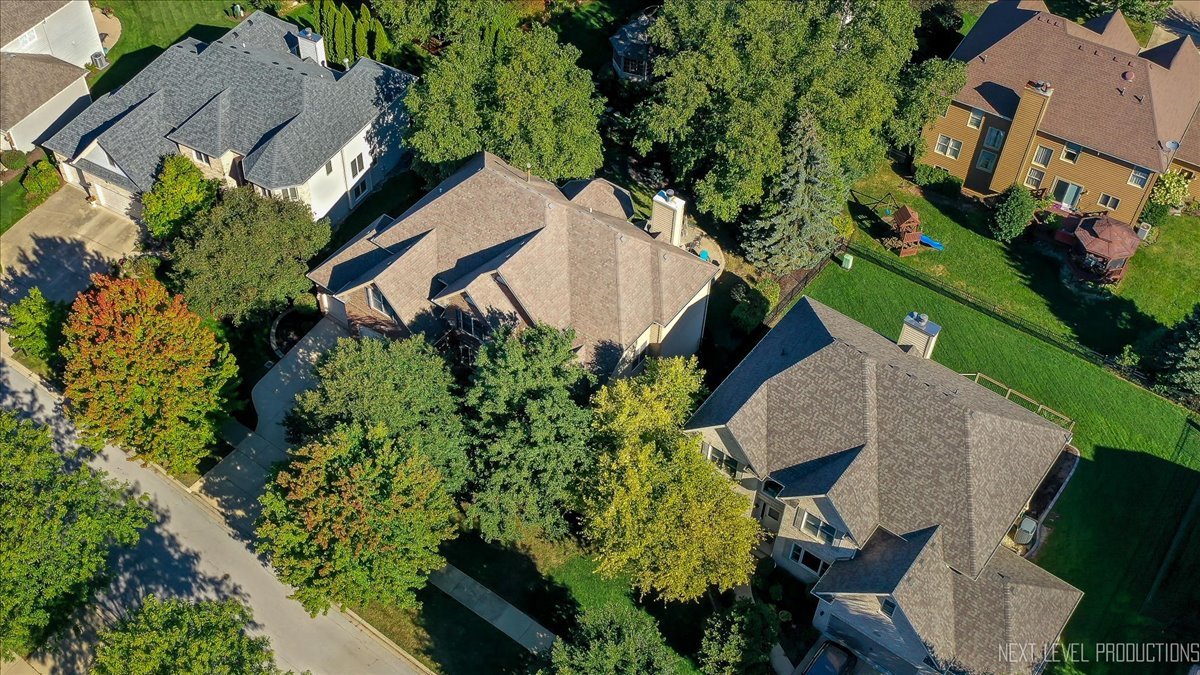 2236 Red Maple Lane Aurora, IL 60502 - Photo 45 of 50 an aerial view of a house with garden space and street view