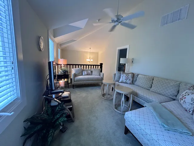 a house with a flower garden