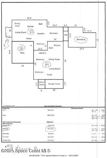 1417 Wilson Road Cocoa, FL 32922 - Photo 6 of 46 Building Sketch