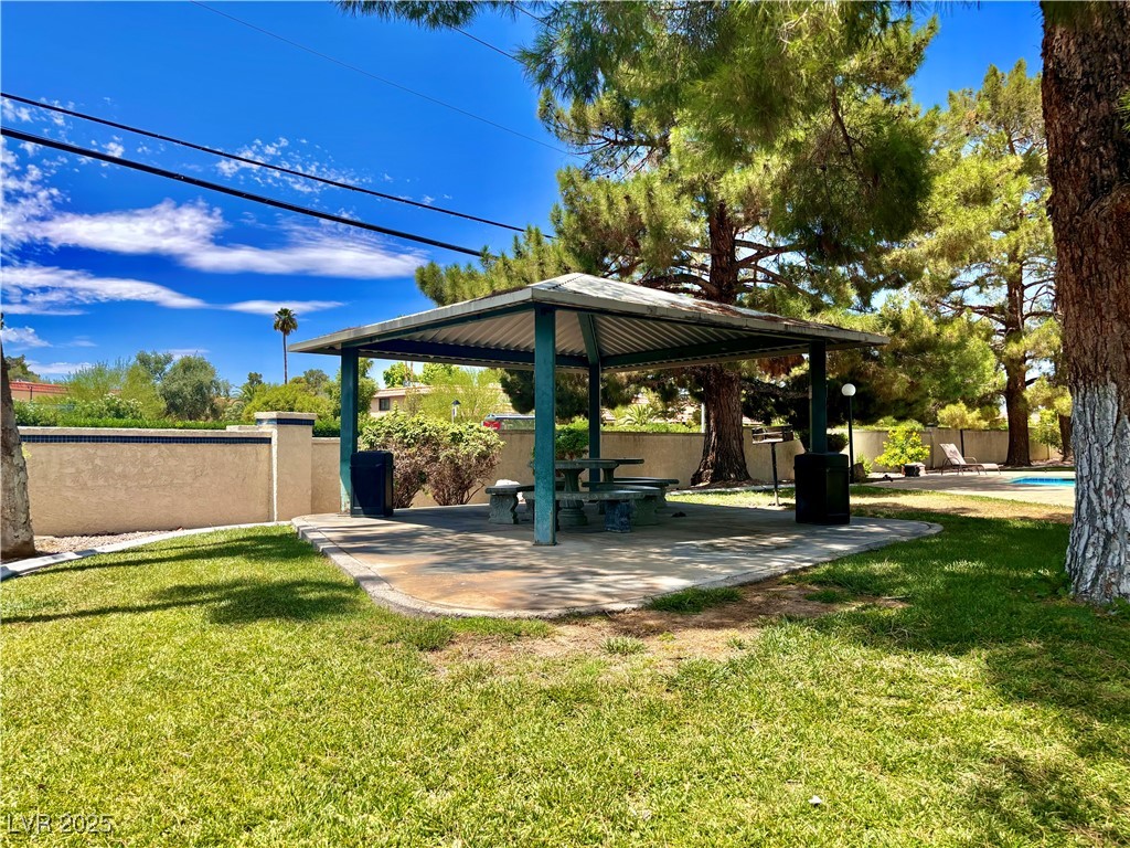 2011 Cutlass Drive Henderson, NV 89014 - Photo 4 of 41 View of yard with a gazebo and a patio area