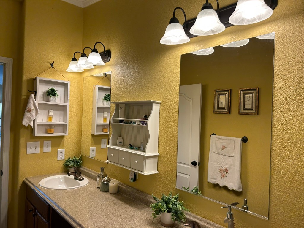 162 Cove View Drive Trinity, TX 75862 - Photo 18 of 50 a bathroom with a sink and a mirror