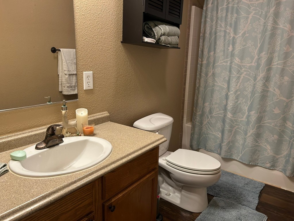 162 Cove View Drive Trinity, TX 75862 - Photo 23 of 50 a bathroom with a sink a toilet and a mirror
