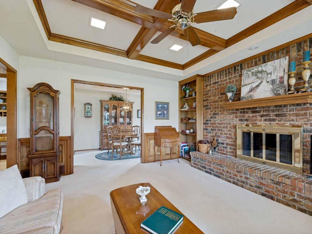 2213 Ridgewood Bedford, TX 76021 - Photo 8 of 40 The raised hearth provides extra seating when you need it.