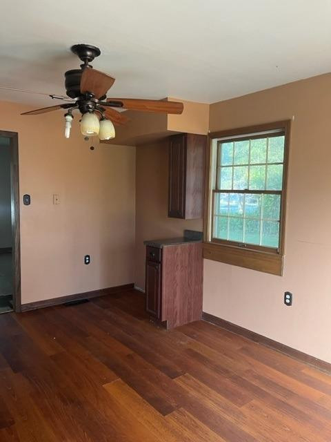 5807 West 122nd Place Crown Point, IN 46307 - Photo 5 of 24 a view of empty room with wooden floor and fan