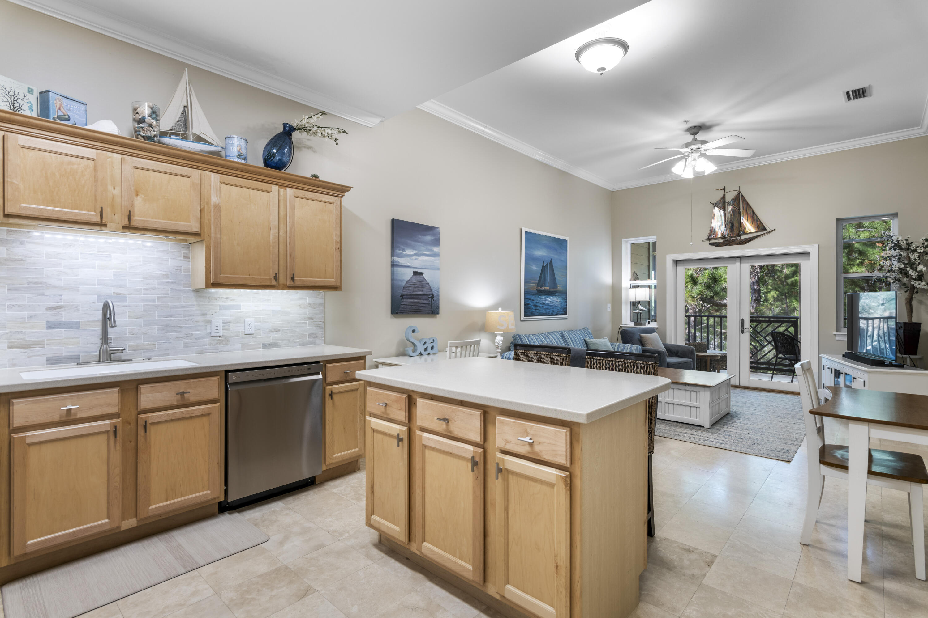 231 Somerset Bridge Road, Unit 2404 Santa Rosa Beach, FL 32459 - Photo 2 of 32 a large kitchen with cabinets a sink and a stove