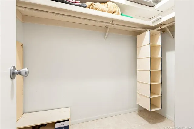 a view of a room with rack on the wall