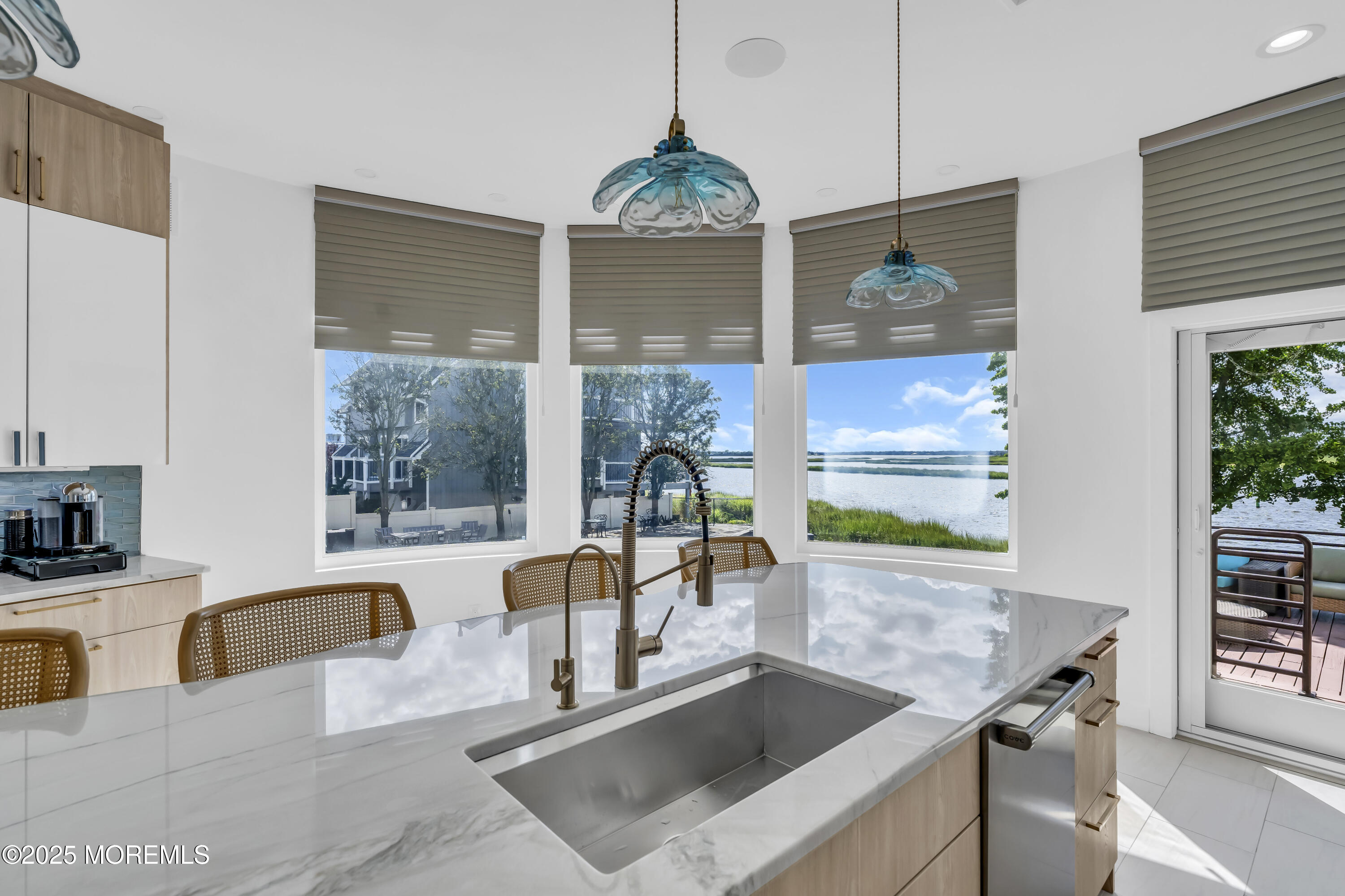 1 Island View Way Sea Bright, NJ 07760 - Photo 21 of 79 a kitchen with granite countertop a sink and a counter top space