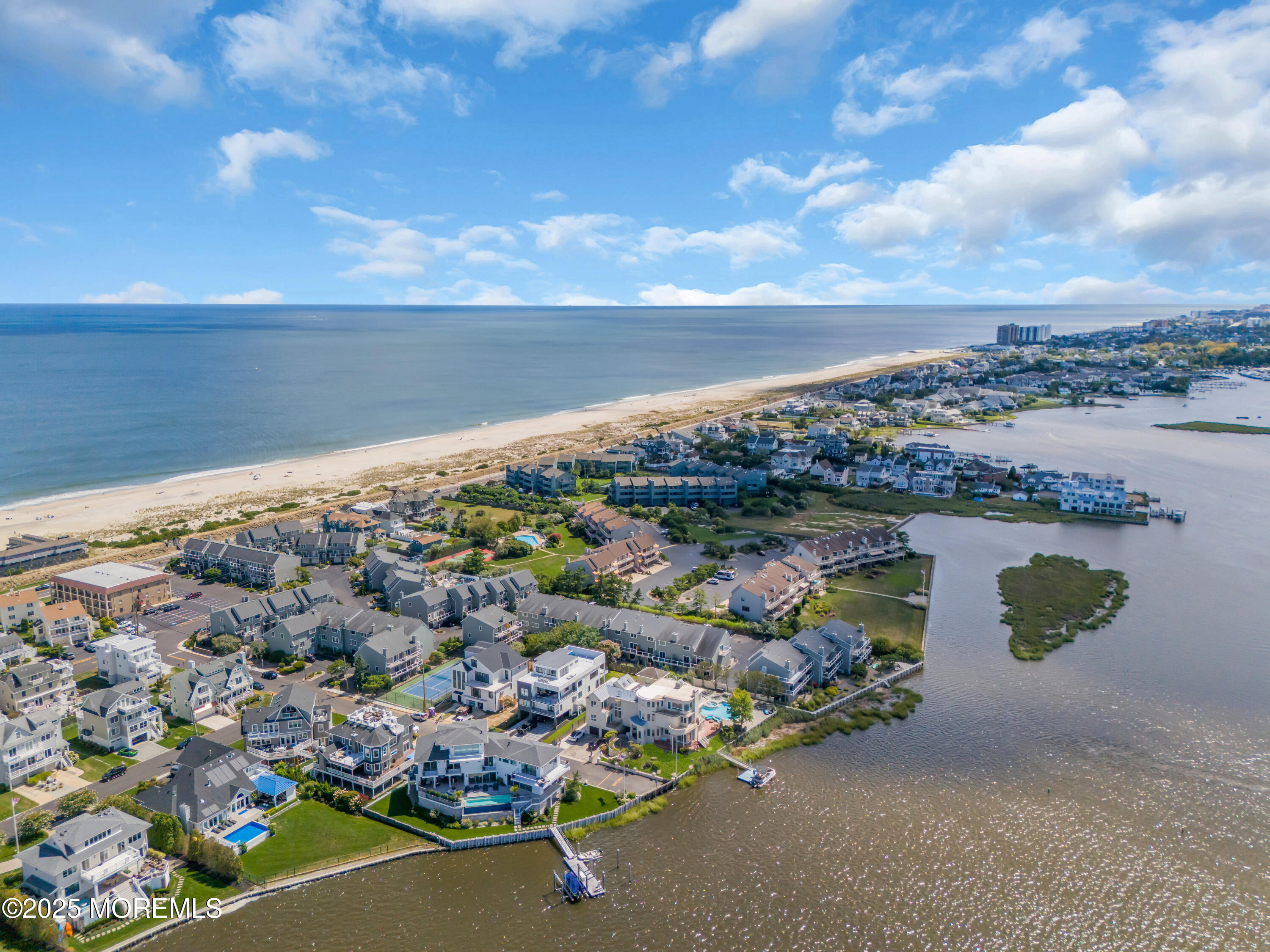 1 Island View Way Sea Bright, NJ 07760 - Photo 70 of 79 a view of a city with an ocean