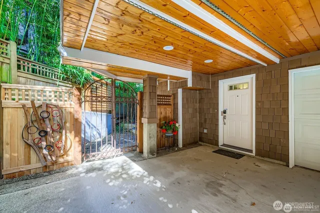 a view of porch with patio