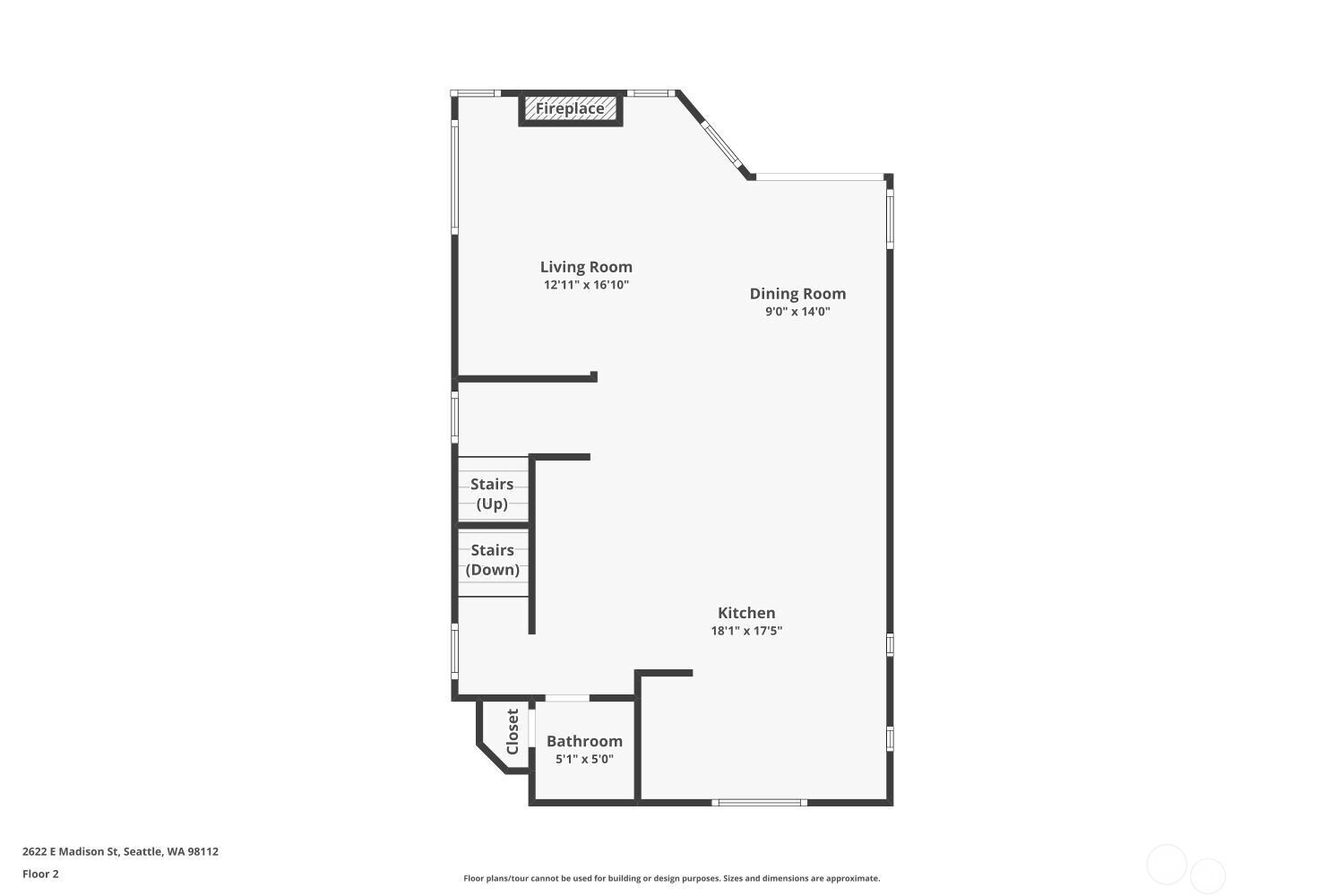2622 East Madison Street Seattle, WA 98112 - Photo 37 of 38 a picture of a floor plan