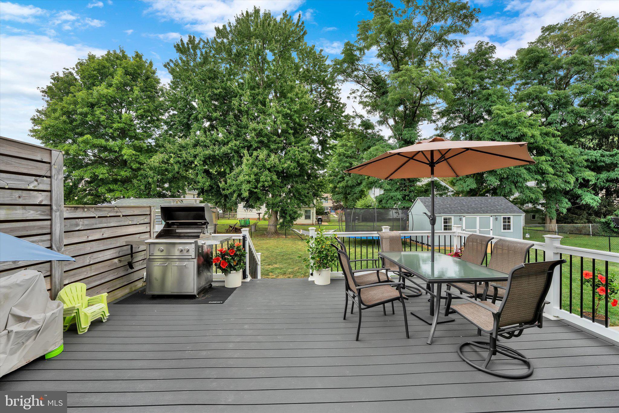 1019 Howard Road Warminster, PA 18974 - Photo 56 of 69 Spacious deck with lush greenery.