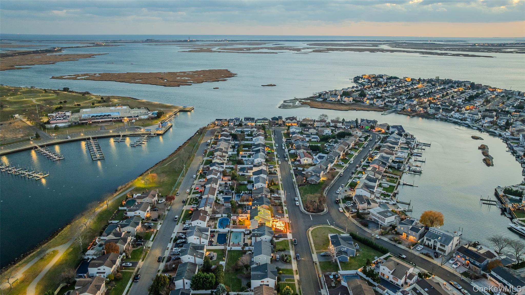 2929 Mandalay Beach Road Wantagh, NY 11793 - Photo 24 of 26 a view of a city and ocean view