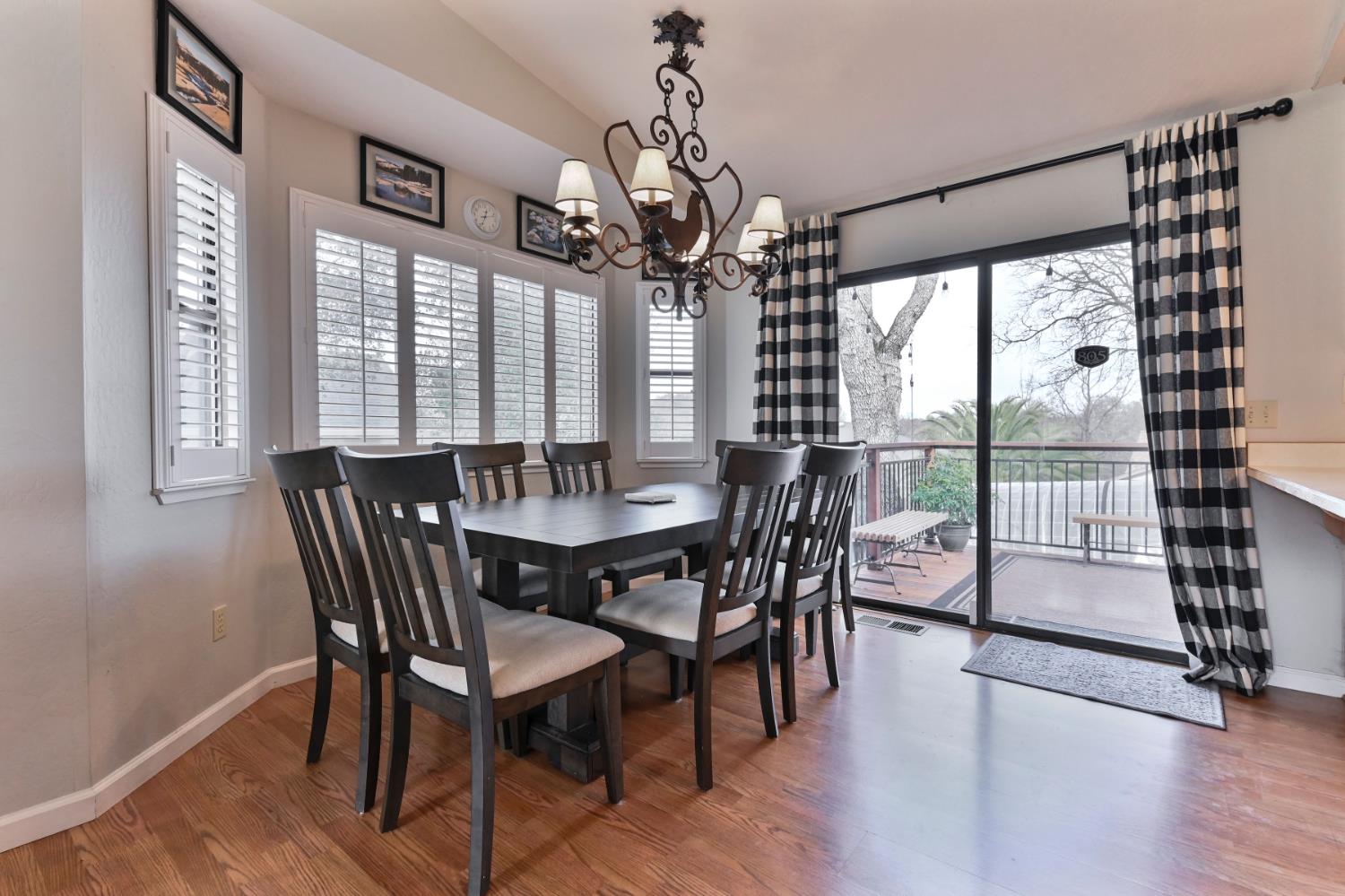 147 Rocky Ridge Lane Angels Camp, CA 95222 - Photo 47 of 61 a view of a dining room with furniture window and wooden floor