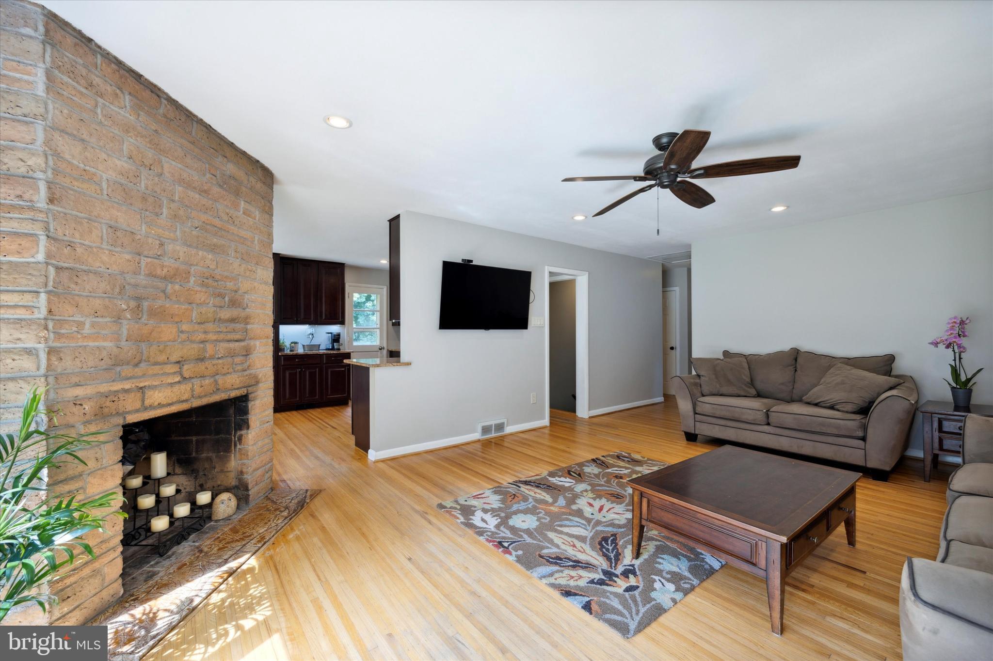 814 Ridge Lane Media, PA 19063 - Photo 9 of 51 Fireplace with flue for wood stove insert