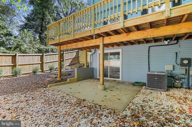 a backyard of a house