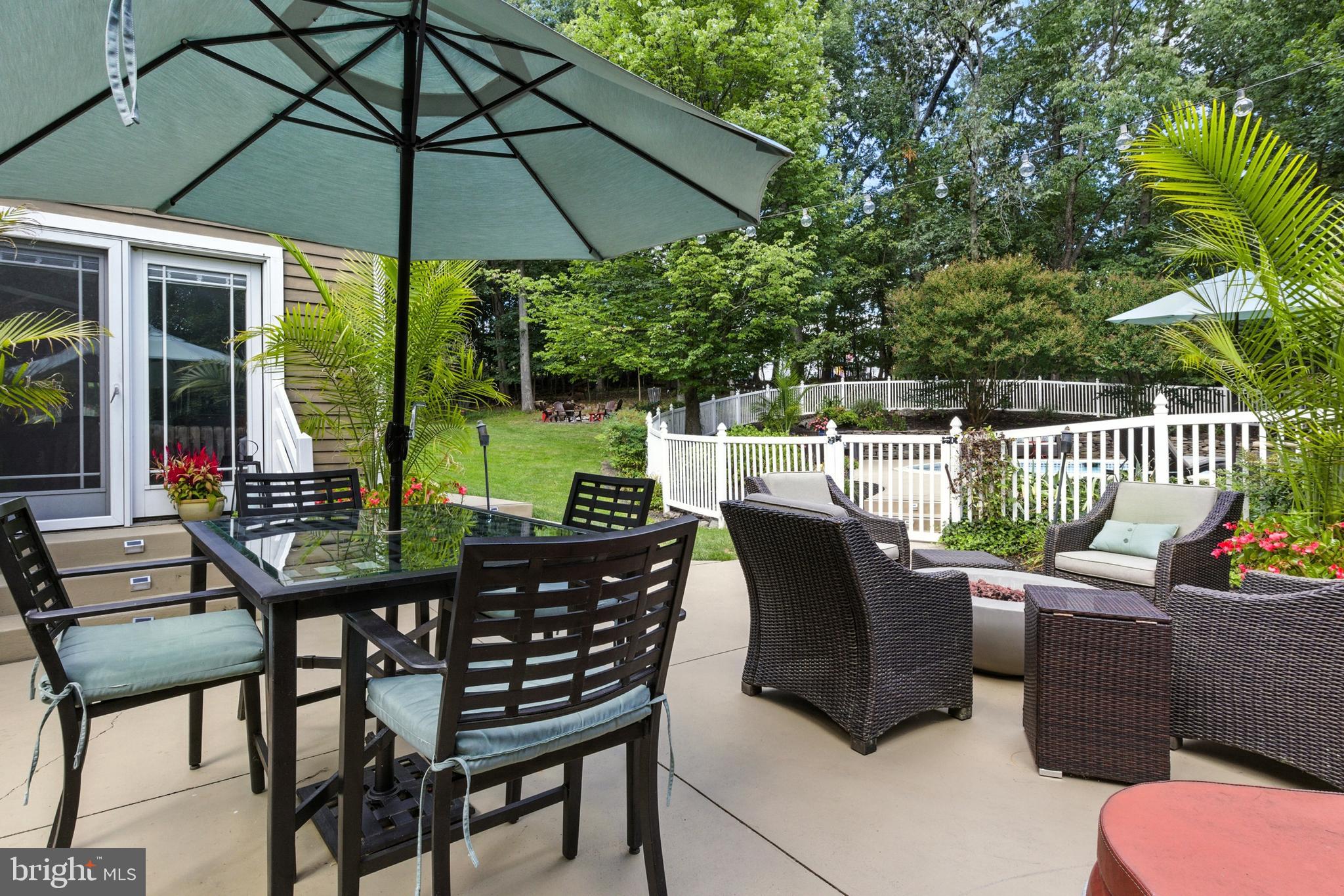 1979 Alcott Road York, PA 17402 - Photo 98 of 115 a view of a patio with a table chairs and a umbrella