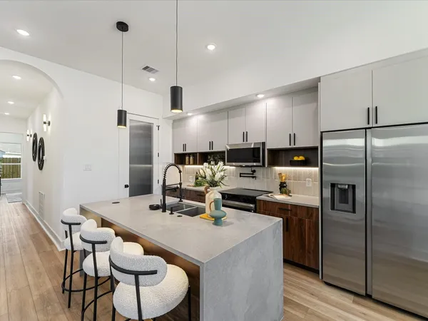 a view of a house with a patio