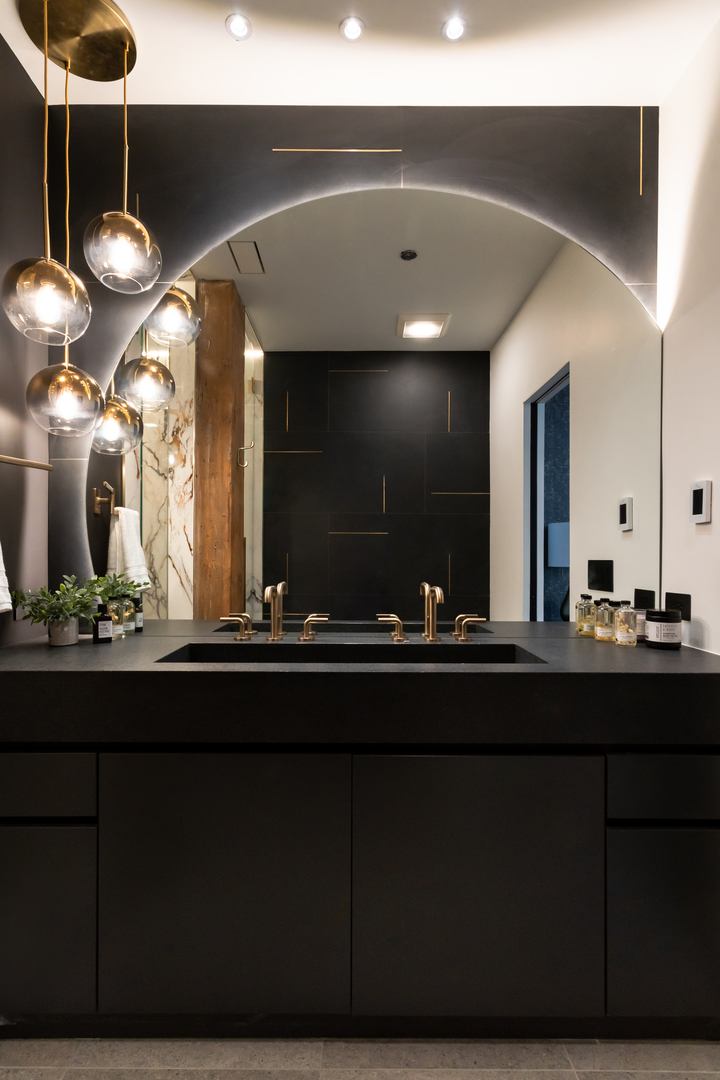 1101 West Lake Street, Unit 3D Chicago, IL 60607 - Photo 44 of 48 a bathroom with a sink and a mirror