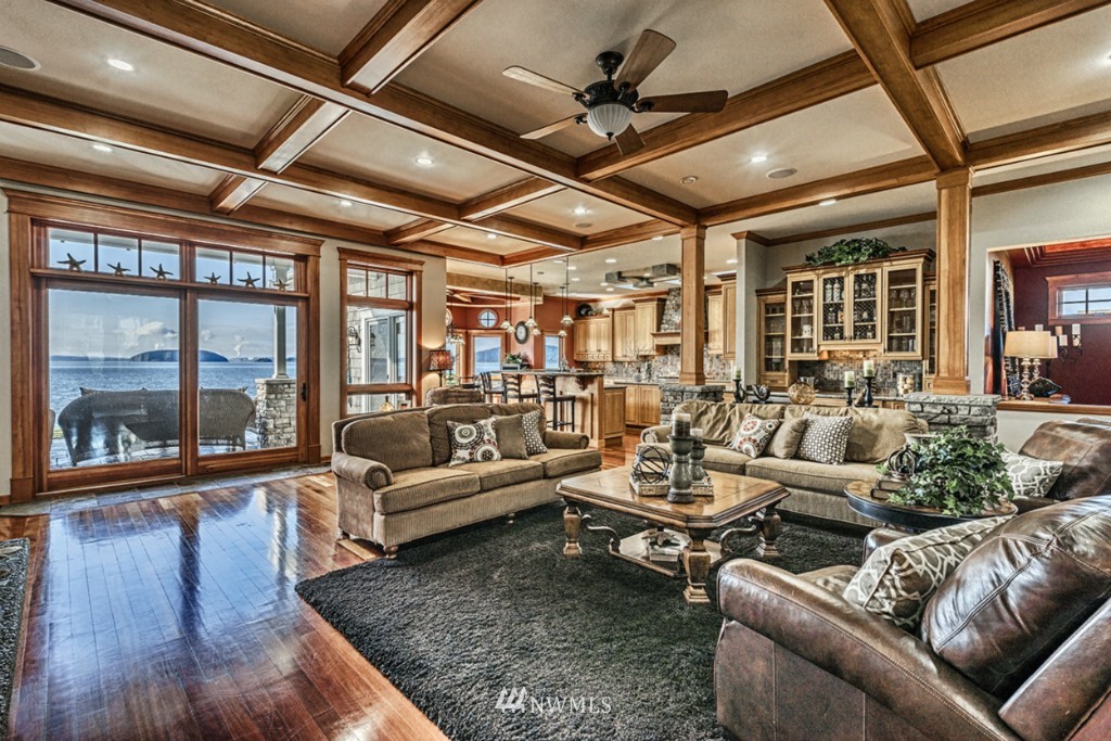 9690 Samish Island Road Bow, WA 98232 - Photo 6 of 25 a living room with furniture and a large window
