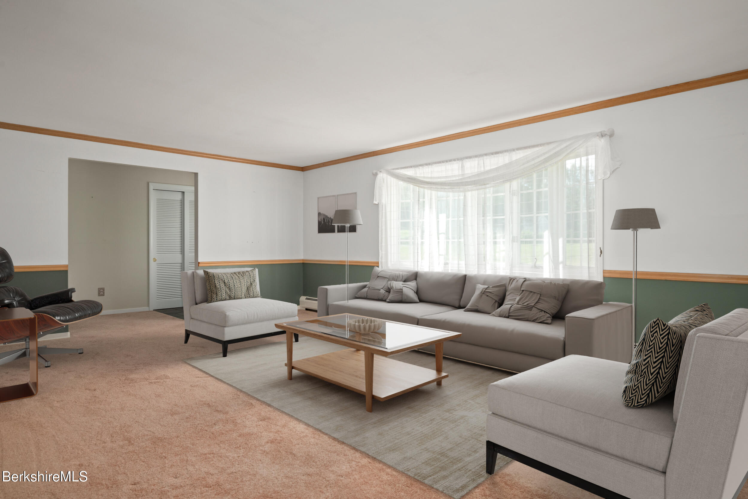 92 Hancock Road Williamstown, MA 01267 - Photo 13 of 35 Living Room w Front Entry Staged