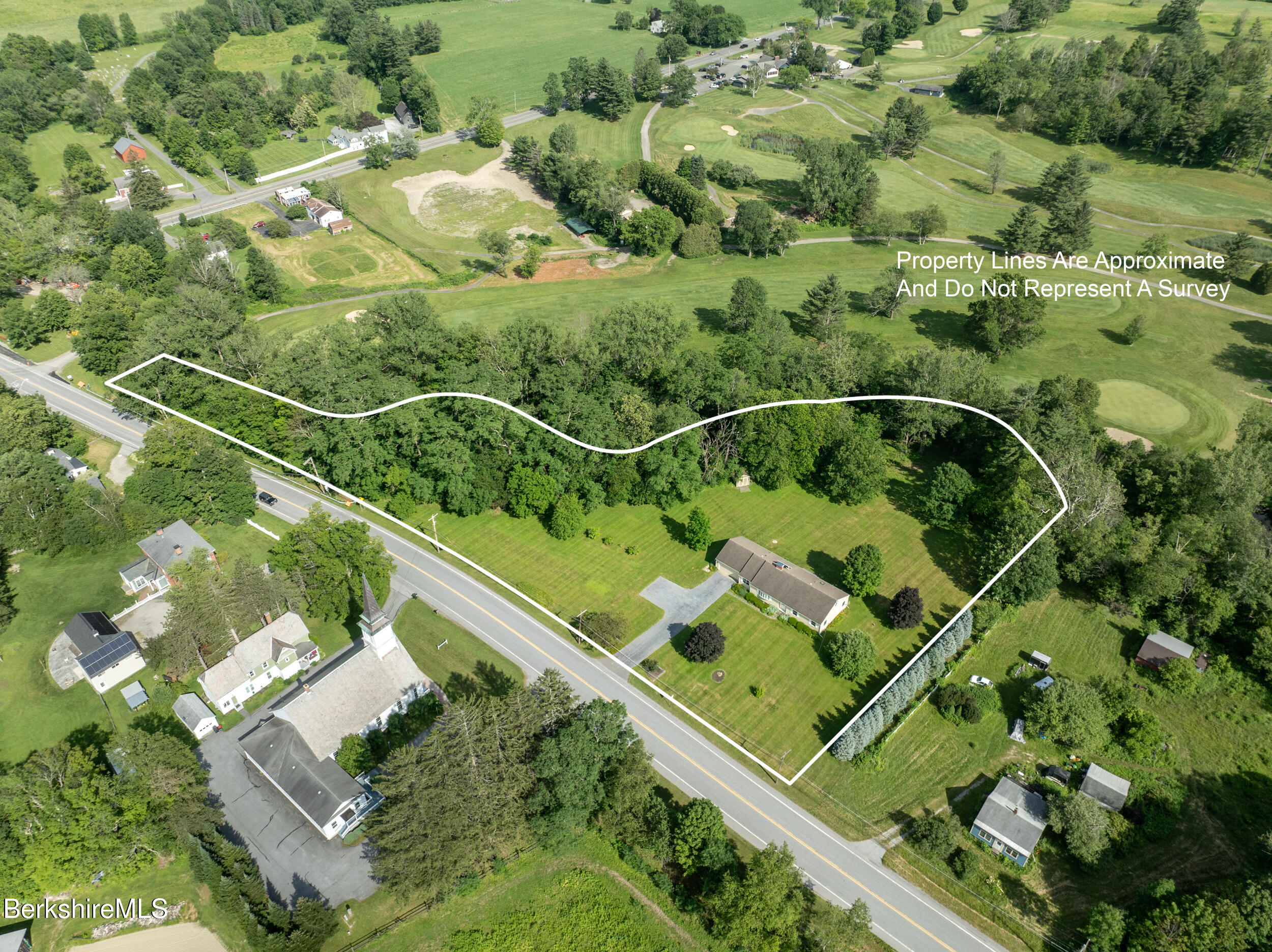 92 Hancock Road Williamstown, MA 01267 - Photo 31 of 35 Aerial w Property Lines
