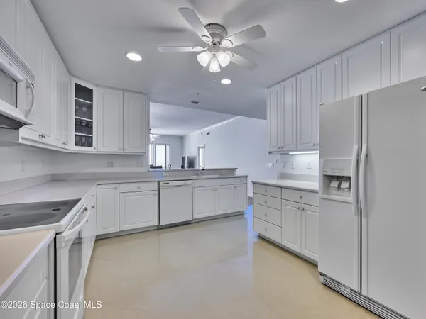 a view of a balcony with an outdoor space