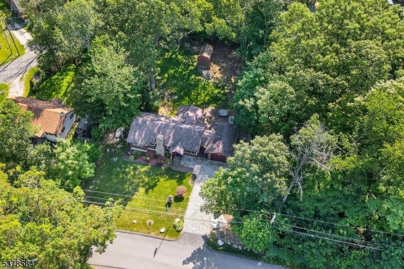 134 Birch Road Vernon, NJ 07422 - Photo 45 of 49 an aerial view of a house with a yard basket ball court and outdoor seating