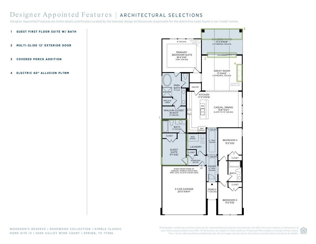 5029 Vly Wind Court Spring, TX 77386 - Photo 3 of 8 a picture of a floor plan