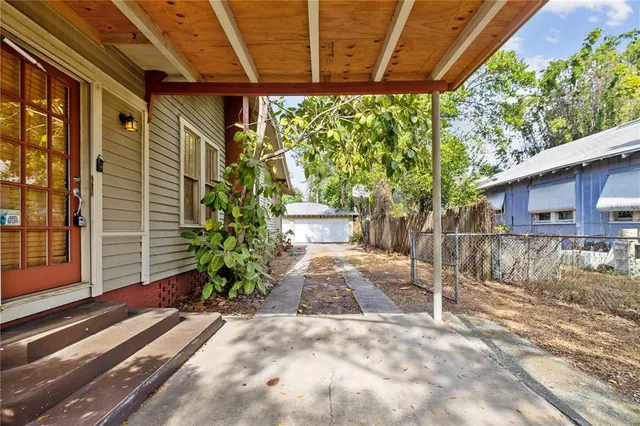 a house with a outdoor space