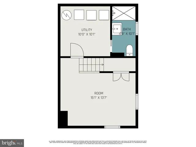 a picture of a bench in front of a door