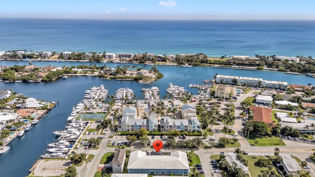 2835 Northeast 28th Avenue, Unit 3 Lighthouse Point, FL 33064 - Photo 2 of 30 an aerial view of ocean and residential houses with outdoor space