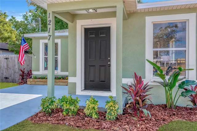 a view of a entryway door of the house
