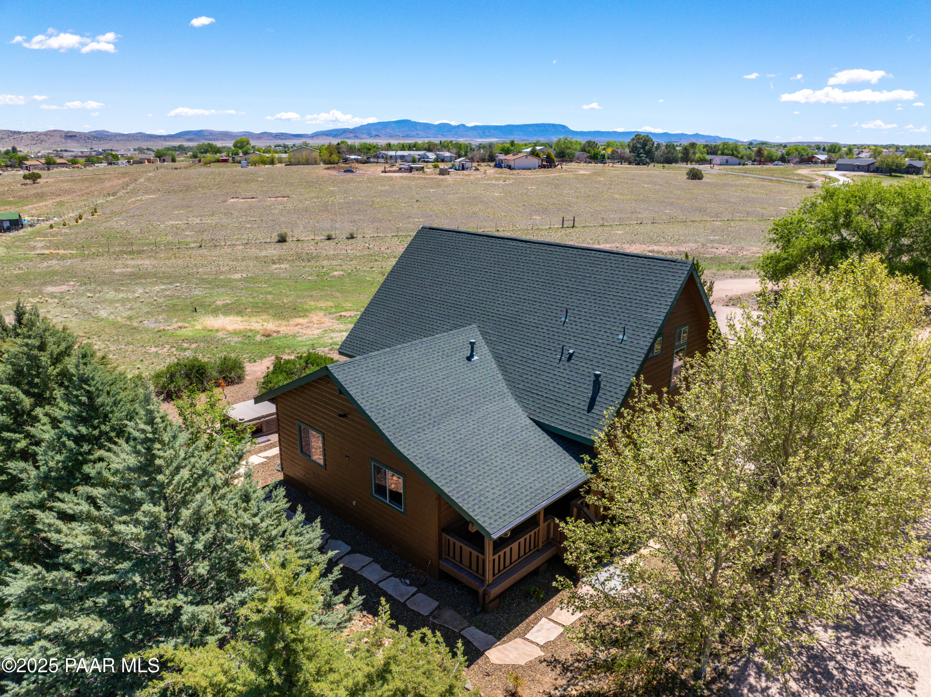 1740 West Bumblebee Road Chino Valley, AZ 86323 - Photo 24 of 44 an aerial view of ocean with residential house and outdoor space