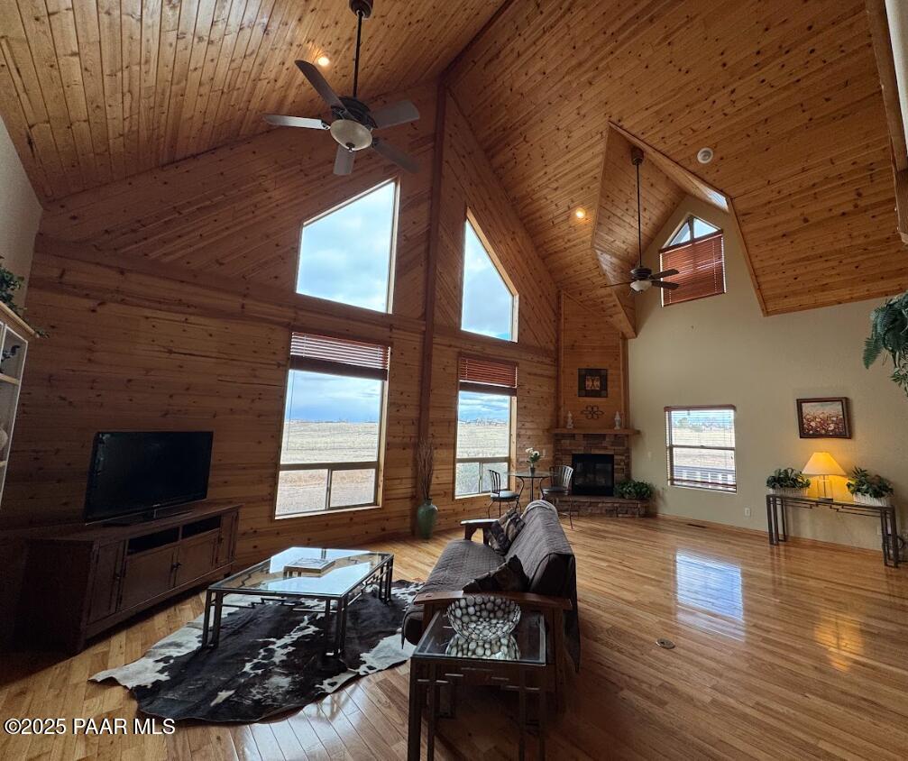 1740 West Bumblebee Road Chino Valley, AZ 86323 - Photo 5 of 44 a living room with furniture or fireplace and a wooden floor
