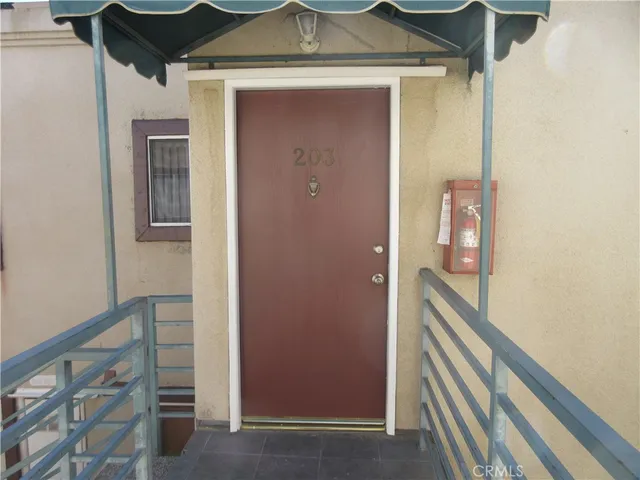 a view of front door