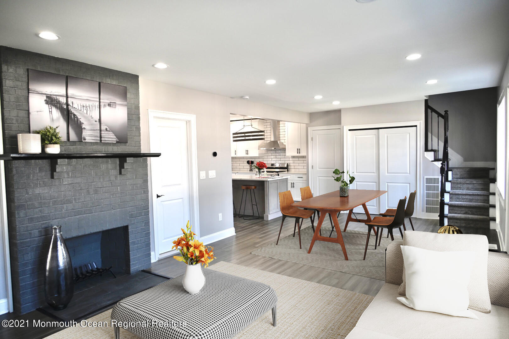 2230 Rogers Road Point Pleasant, NJ 08742 - Photo 22 of 51 a living room with furniture and a fireplace