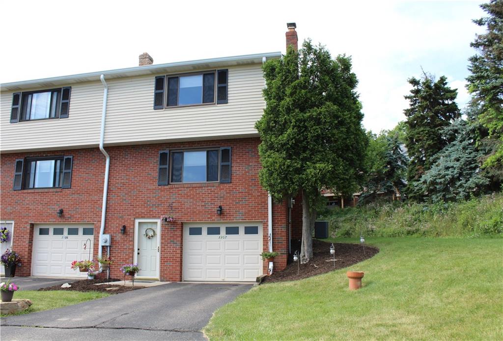 Welcome to this 3 bedroom 1 1/2 bath town home in the Montour School district.  All newer windows, garage door, storm/front door which is beautifully landscaped.  Did I mention  " END UNIT " and sought after  1 Car Integral Garage?