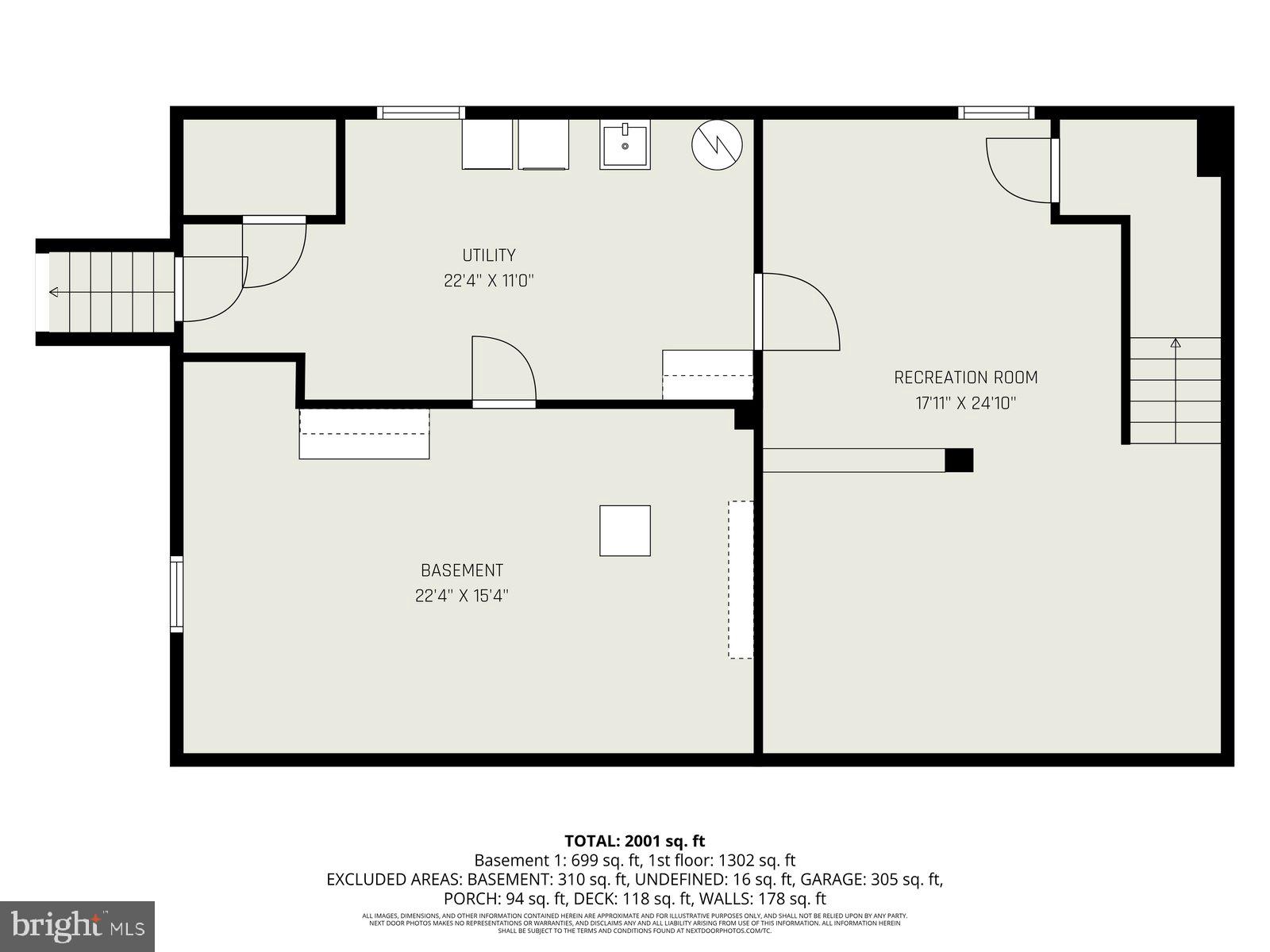 2044 Green Mill Road Finksburg, MD 21048 - Photo 27 of 35 Basement Sq Ft