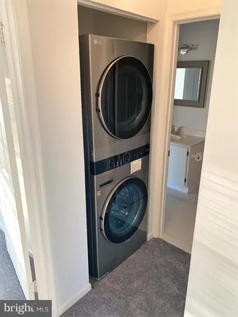 a view of a washer and dryer in a utility room