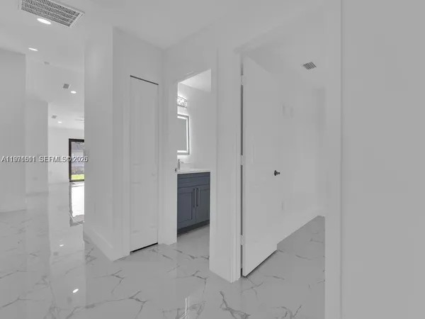 a view of an empty room