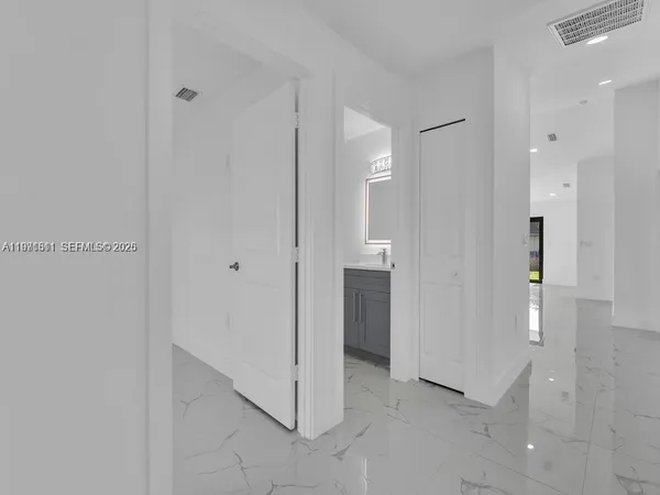 a view of an empty room