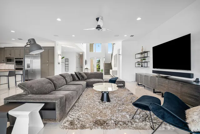 a kitchen with a table and chairs